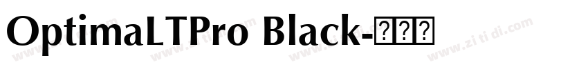 OptimaLTPro Black字体转换